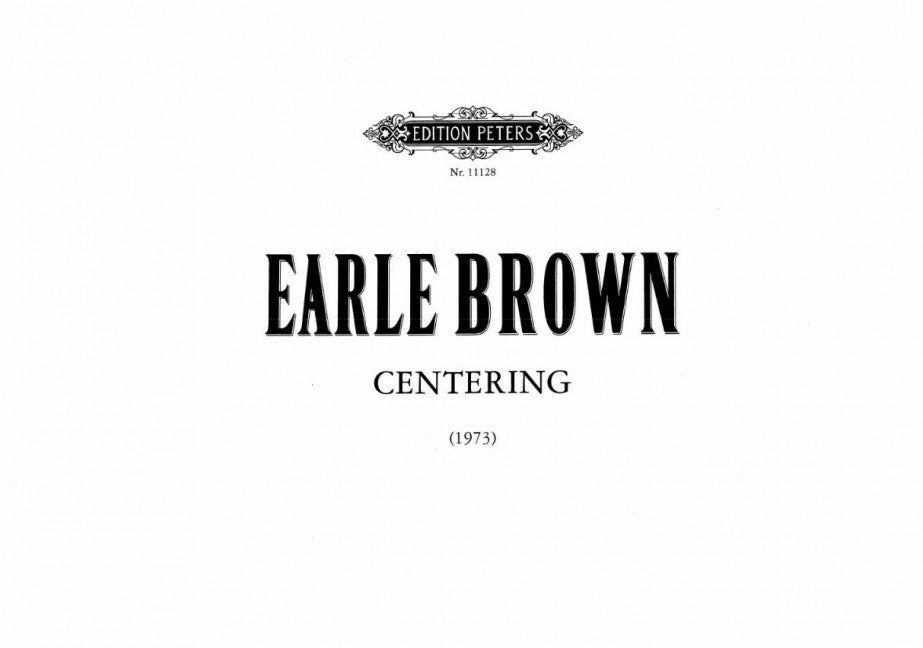 Centering -1973 for Violin and Ensemble