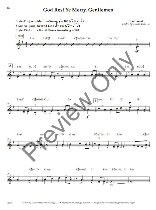 Solo Styles for Christmas - Violin 15 Festive Solos in 25+ Different Styles