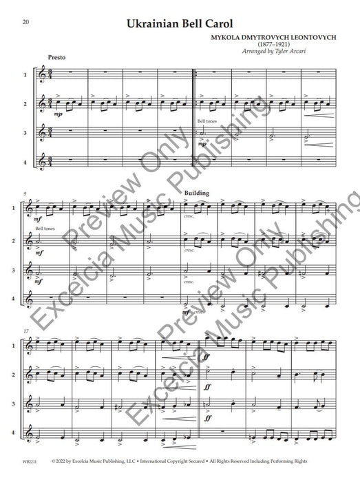 Adaptable Quartets for Christmas 22 Quartets for Any Wind and Percussion Instruments