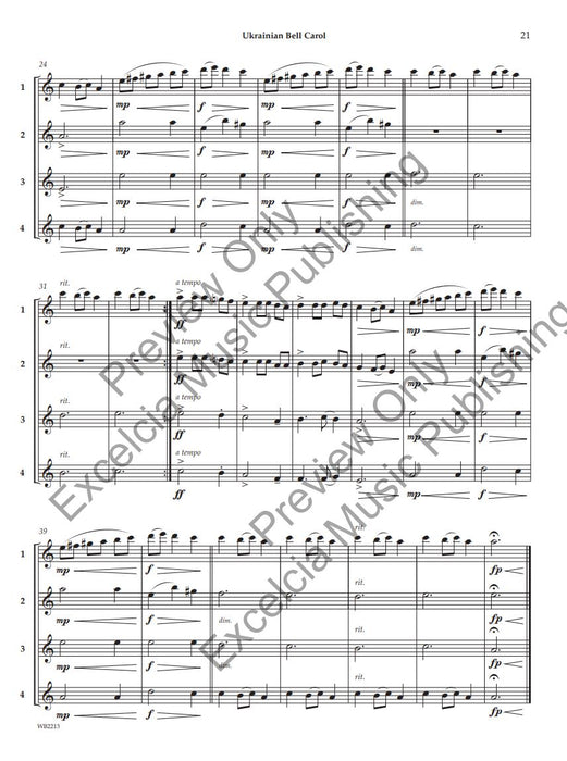 Adaptable Quartets for Christmas 22 Quartets for Any Wind and Percussion Instruments