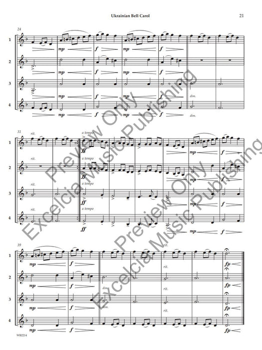 Adaptable Quartets for Christmas 22 Quartets for Any Wind and Percussion Instruments