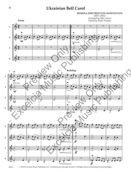 Adaptable Quartets for Christmas 22 Quartets for Any Combination of String Instruments