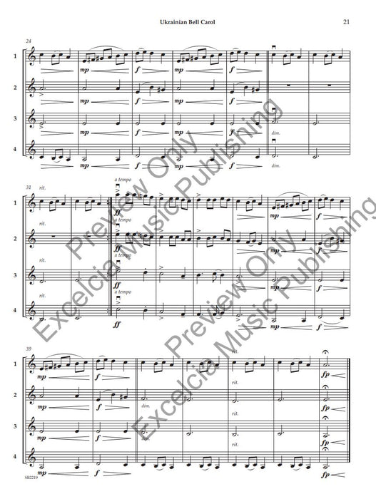 Adaptable Quartets for Christmas 22 Quartets for Any Combination of String Instruments