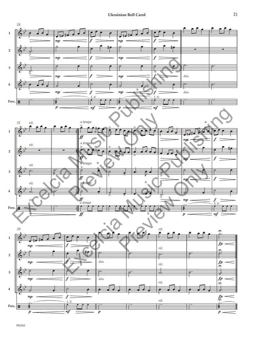 Adaptable Quartets for Christmas 22 Quartets for Any Wind and Percussion Instruments