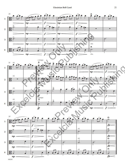 Adaptable Quartets for Christmas 22 Quartets for Any Combination of String Instruments