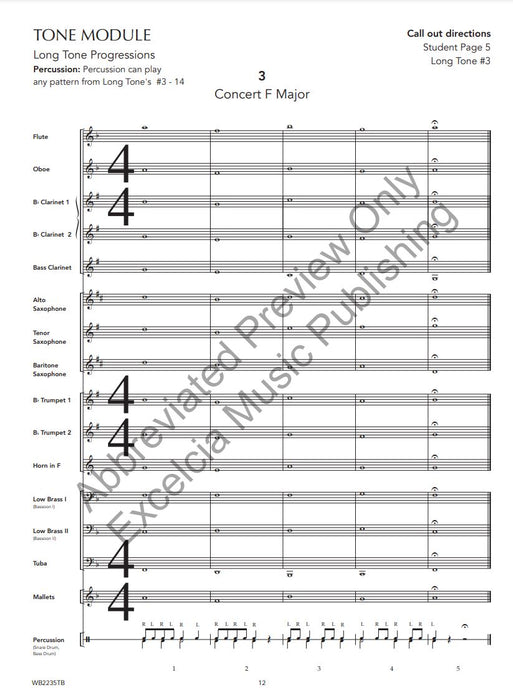 The Complete Warm-Up for Vol.– Teacher Edition A Modular Approach to Fundamental Development