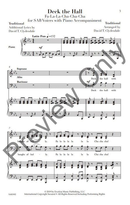 Deck the Hall Fa-La-La-Cha-Cha-Cha