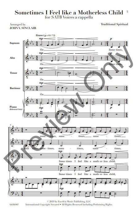 Sometimes I Feel like a Motherless Child Traditional Spiritual