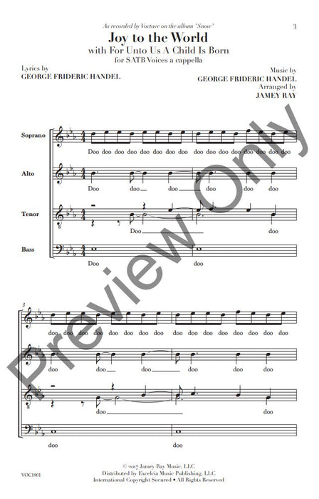 Joy to the World with For Unto Us A Child Is Born