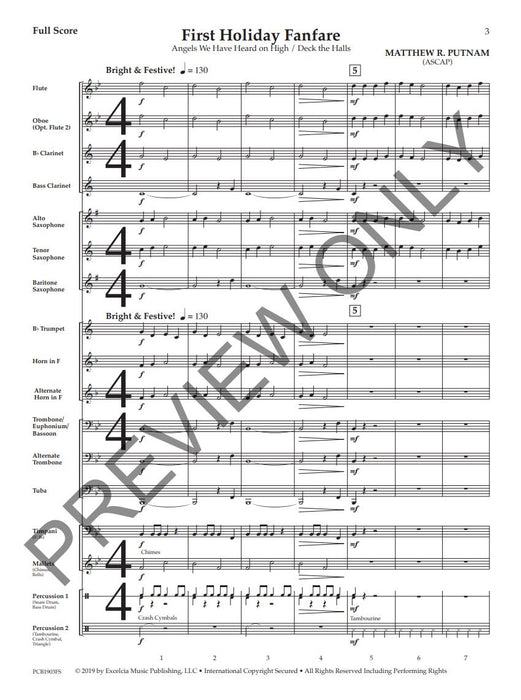 First Holiday Fanfare Angels We Have Heard on High / Deck the Halls