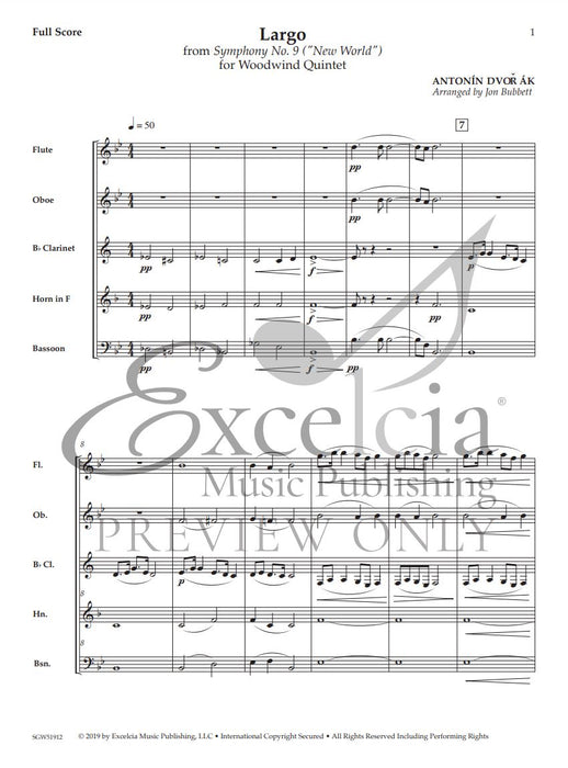 Largo From Symphony No. 9 ("New World")