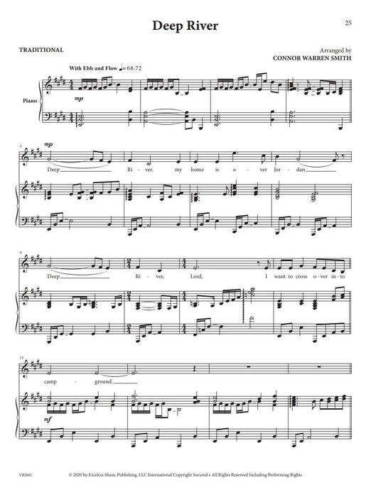 Accessible Solo Repertoire for Voice 10 Folk Songs and Spirituals Medium High Voice and Piano Accompaniment