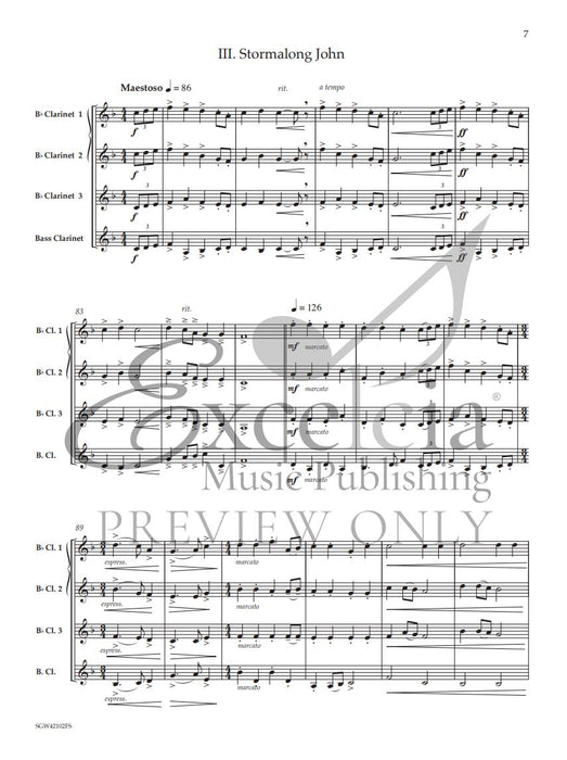 Sea Shanty Saga Four Sea Shanties for Clarinet Quartet