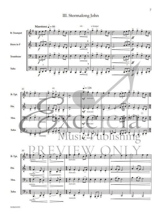 Sea Shanty Saga Four Sea Shanties for Brass Quartet