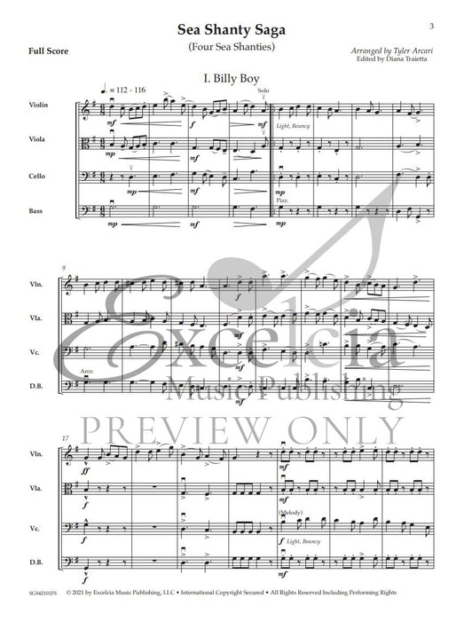 Sea Shanty Saga Four Sea Shanties for String Quartet