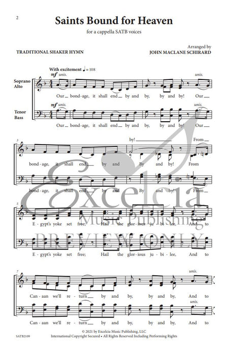 Saints Bound for Heaven Traditional Shaker Hymn