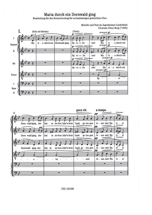 Maria durch ein Dornwald ging