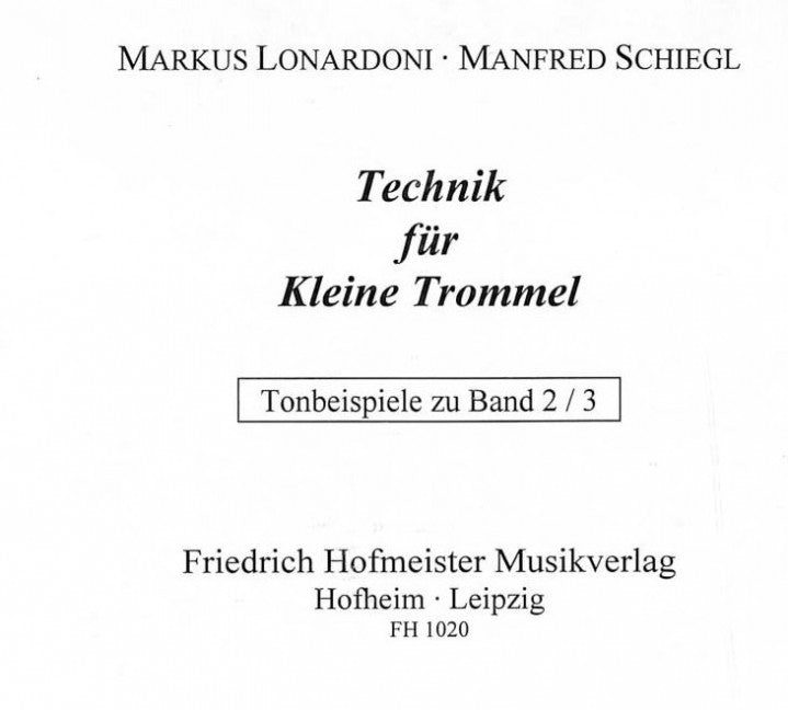 Technik für die kleine Trommel CD zu FH 1018/FH 1019