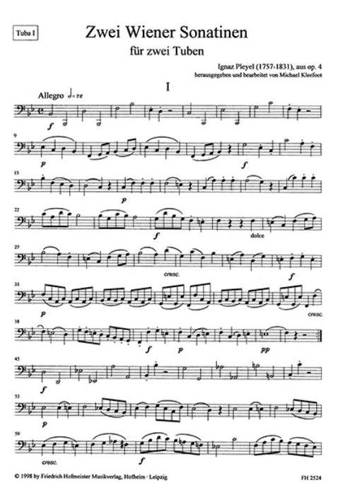 Zwei Wiener Sonatinen aus op. 4