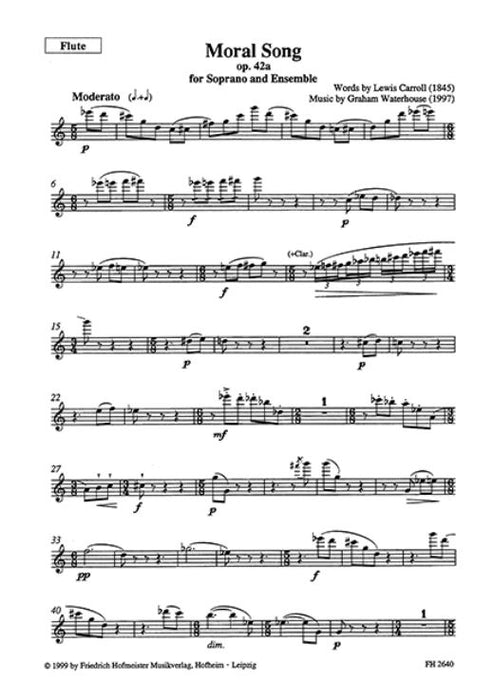 Moral Song op. 42a op. 42a
