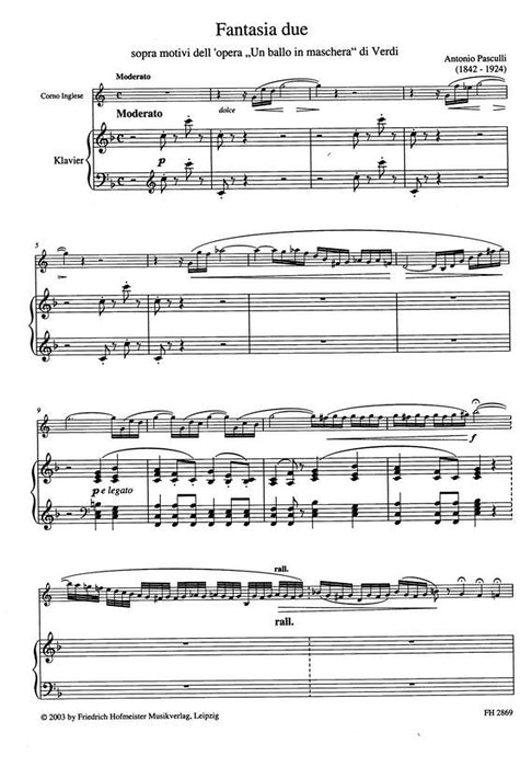 Fantasia due sopra motivi dell'opera "Un ballo in maschera" di Verdi