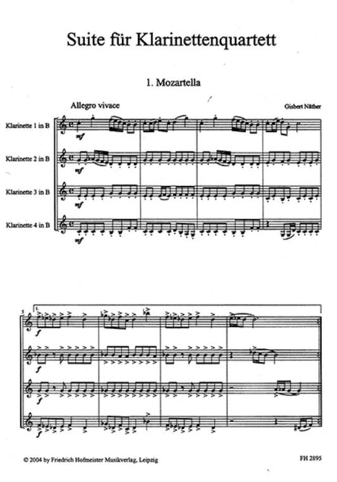 Suite für Klarinettenquartett