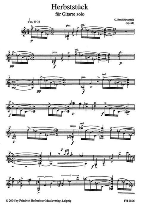 Herbststück für Gitarre solo