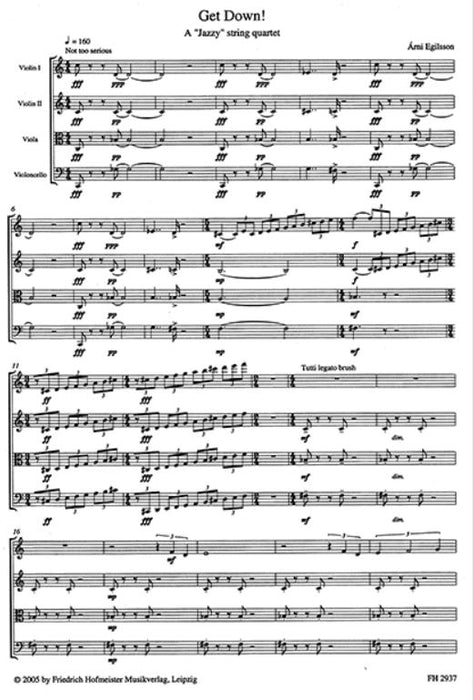 Get Down für Streichquartett