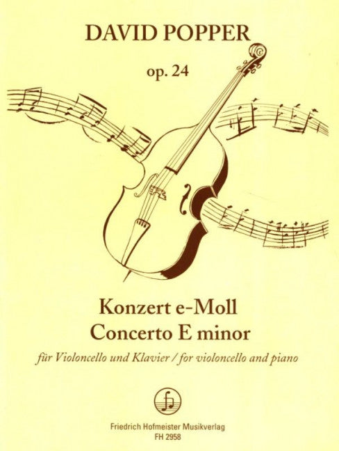 Concerto e minor op. 24 for violoncello and piano überarbeitete Fassung 2008 op. 24 E minor