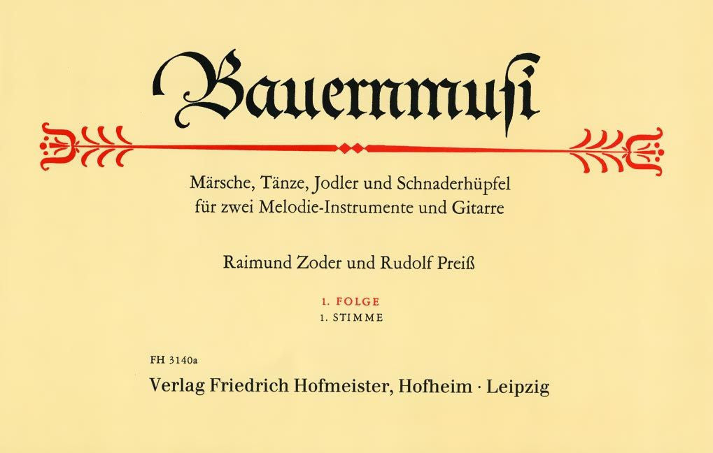 Bauernmusi (1. Folge) Märsche, Tänze, Jodler und Schnaderhüpfel