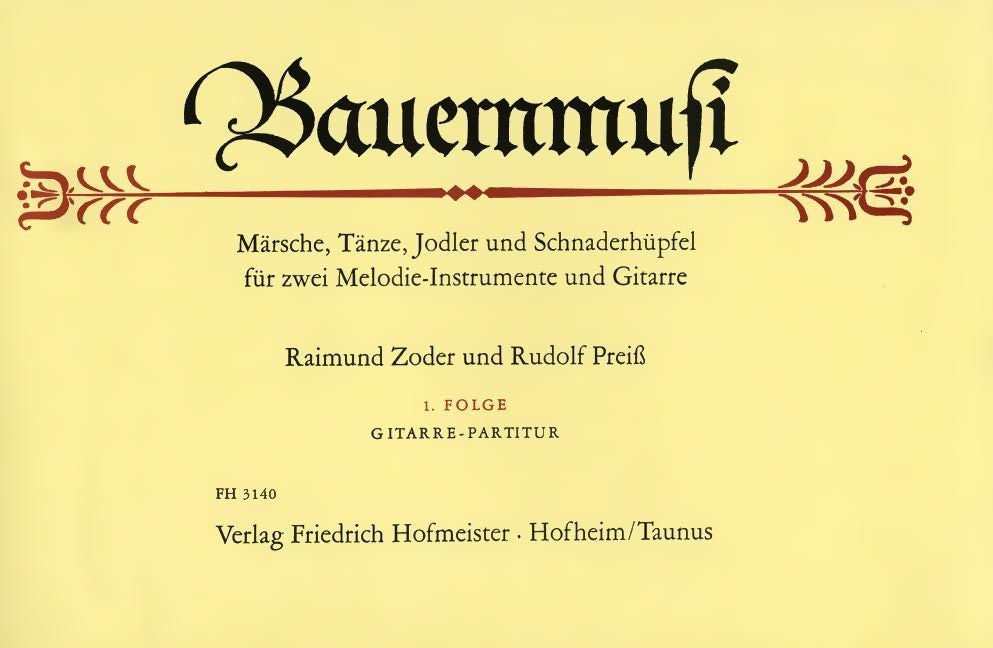 Bauernmusi (1. Folge) Märsche, Tänze, Jodler und Schnaderhüpfel