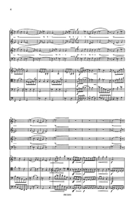 Karussell Komposition für Vokalquartett und vier Violoncelli