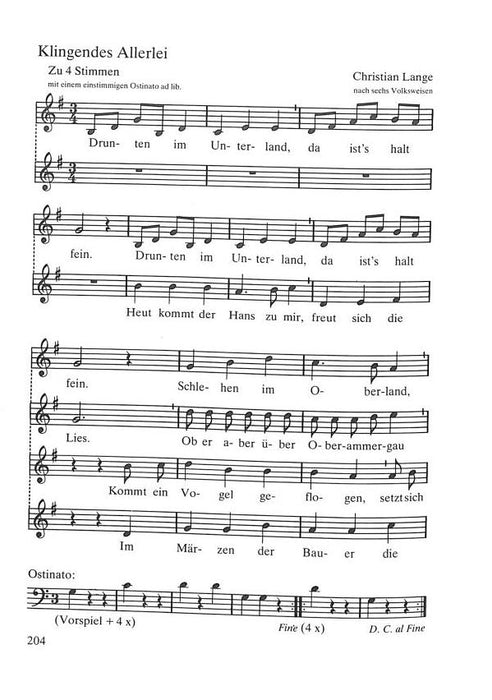 Rundherum Leichte Kanons und Quodlibets