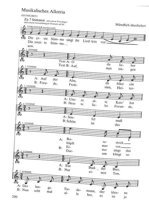 Rundherum Leichte Kanons und Quodlibets