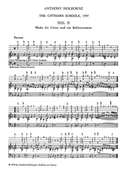 Die Tabulatur, Book 22 Die Cisterwerke aus der Schule von 1597 Teil II: Werke für Cister und ein Baßinstrument