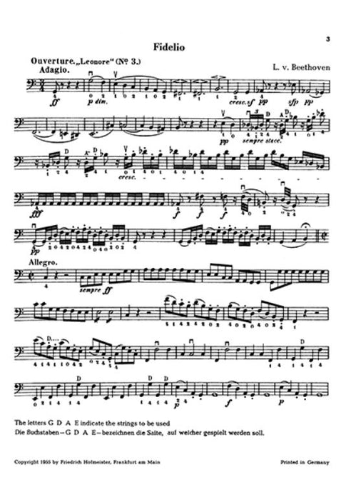 Orchestral Studies 3 Vol. 3 Double Bass Vol. 3