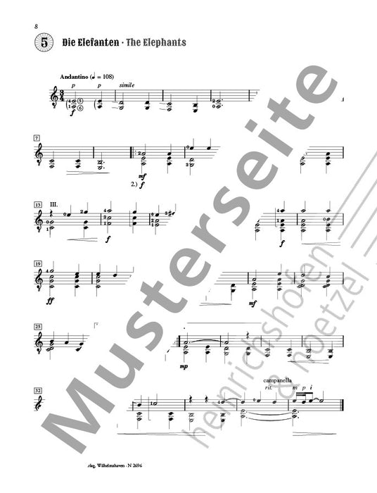 Circus Pictures Eight Recital Pieces for Guitar solo