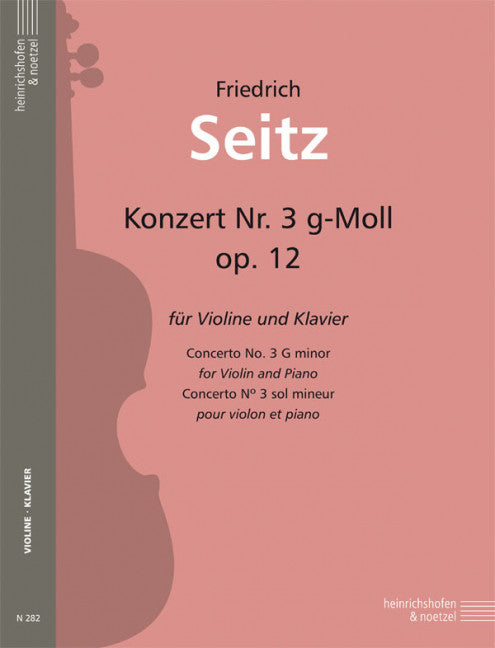 Concerto No. 3 G minor op. 12 for Violine and Piano op. 12 G minor