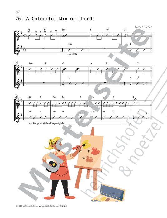 Video-Chat-Duos zum Online-Musizieren für zwei Gitarren im Online-Duett