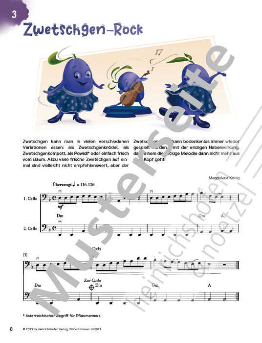 Cello Vitamins 10 Funny Pieces for 1-2 Violoncellos and Piano