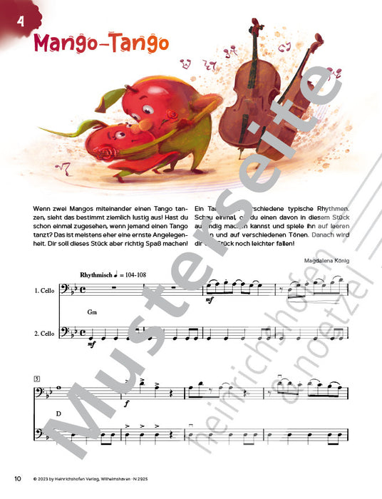 Cello Vitamins 10 Funny Pieces for 1-2 Violoncellos and Piano