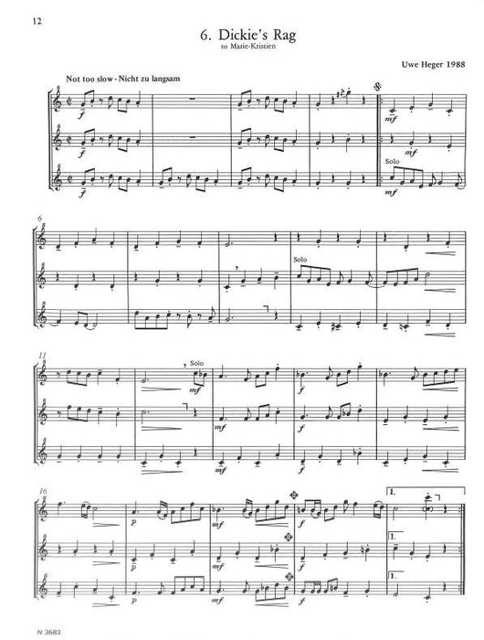 10 leichte Ragtime-Trios