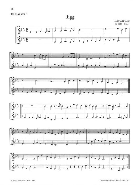 Duette alter Meister Vol. 2 Vol. 2