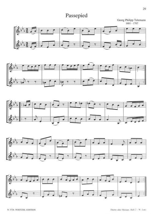 Duette alter Meister Vol. 2 Vol. 2