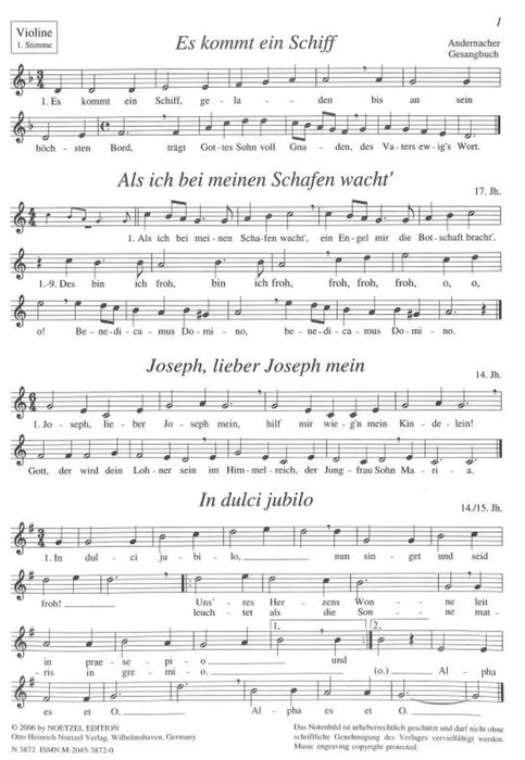 Weihnachten zu zweit 30 zweistimmige Weihnachtslieder