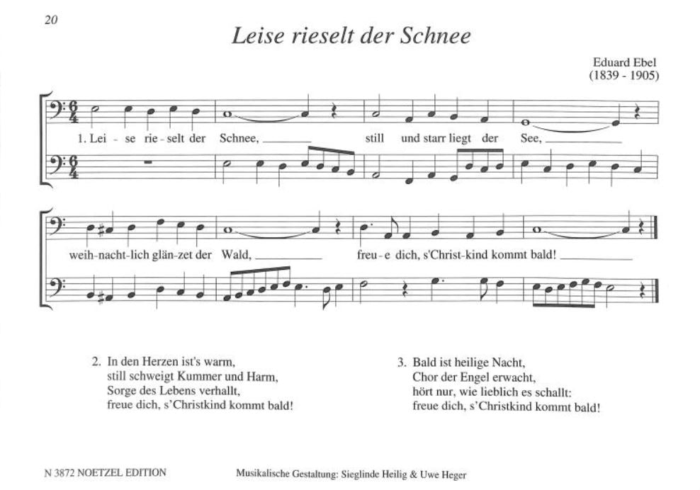 Weihnachten zu zweit 30 zweistimmige Weihnachtslieder