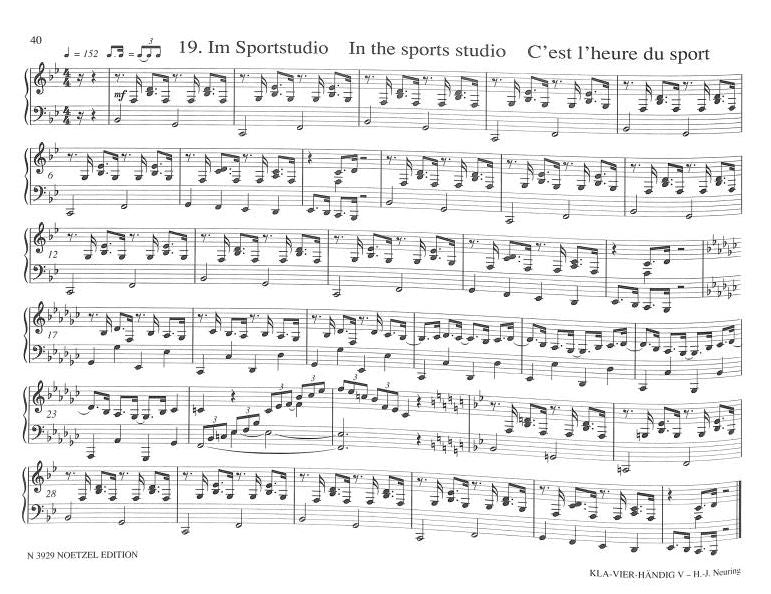 KLA-VIER-HÄNDIG V - das Rhythmusbuch Vol. 5 24 poppige Duostücke im 5-Ton-Unisono Vol. 5