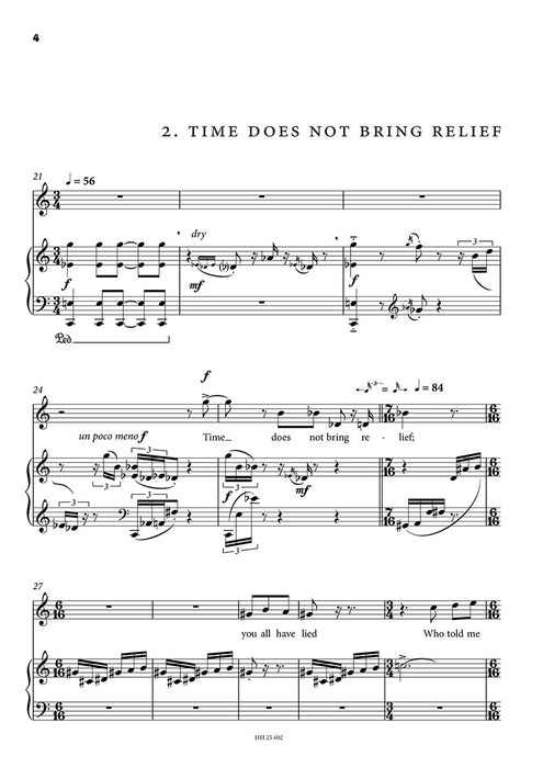 Chaos in fourteen lines soprano