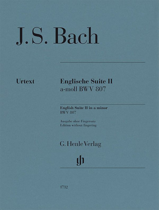 English Suite no. 2 a minor BWV 807 HN 1732