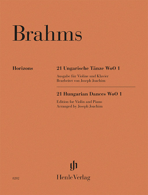 Johannes Brahms: 21 Hungarian Dances WoO 1 cover